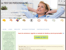 Tablet Screenshot of fichedepersonnalite.com